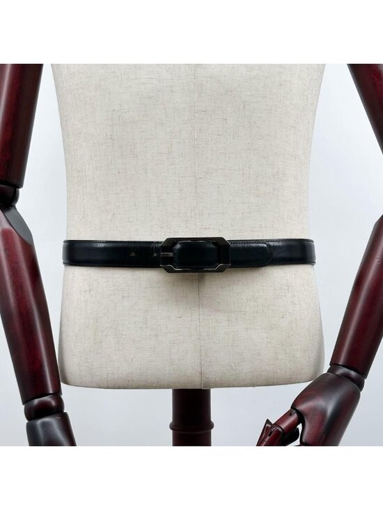 Gucci Era Belt Leather Black Vintage